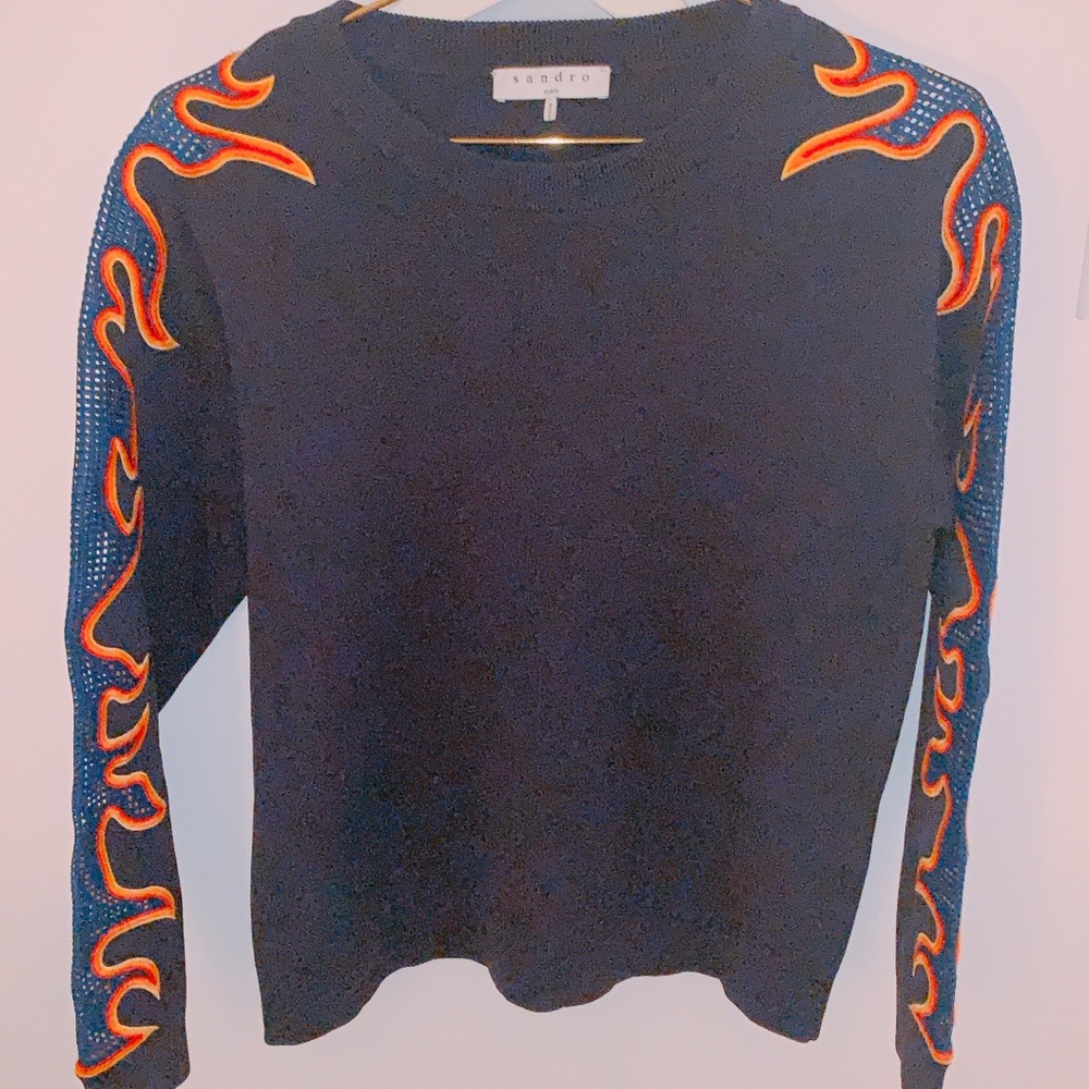 Sandro flame sweatshirt